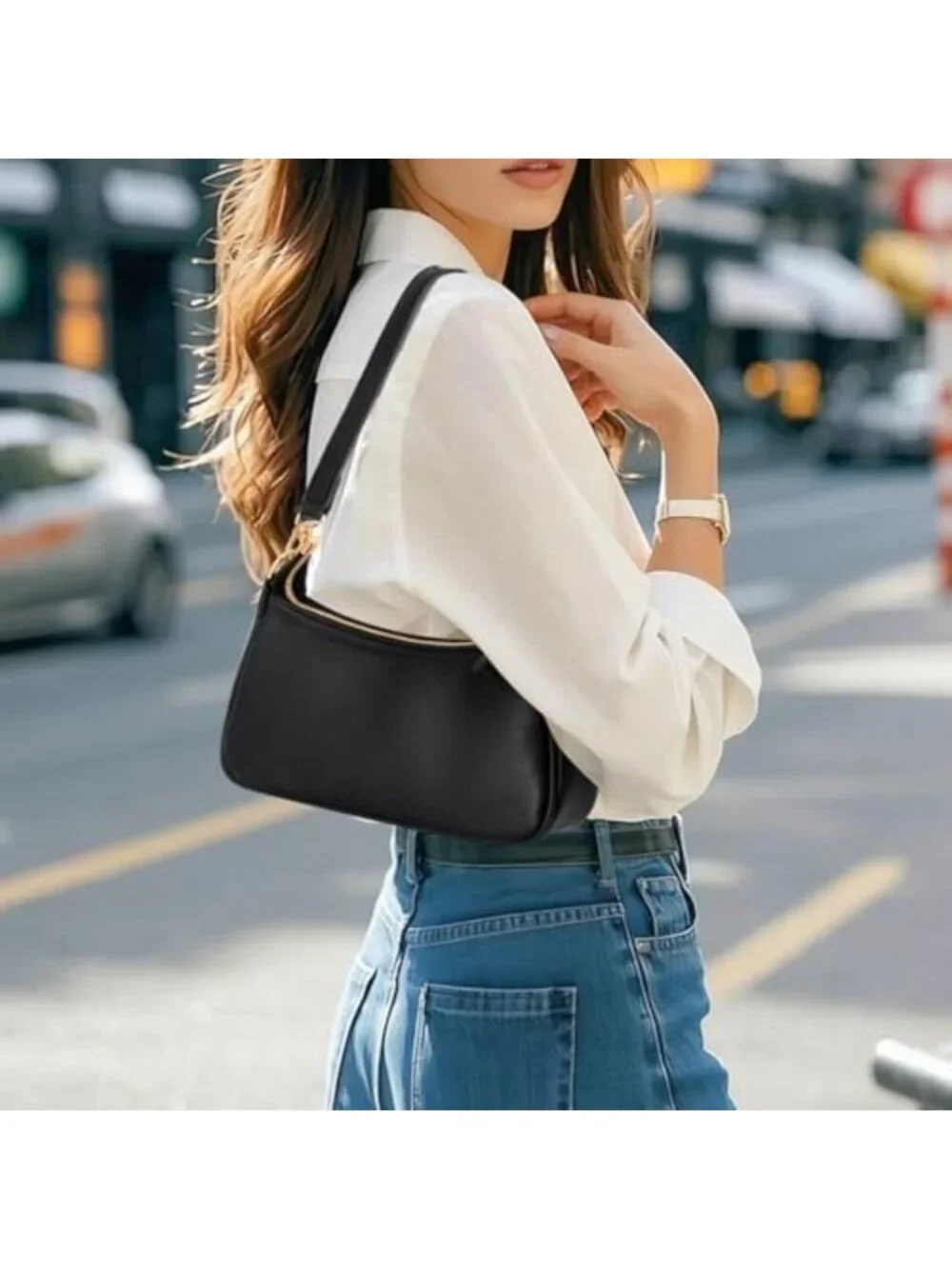 Cute Retro Small Leather Hobo Bag for Women | Versatile Shoulder & Handbag with
